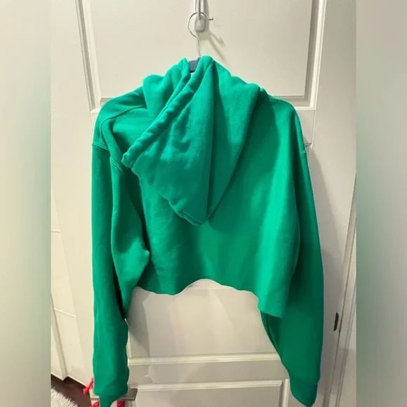 💚 Champion Hoodie Cropped Green 💚 - Picture 2 of 2